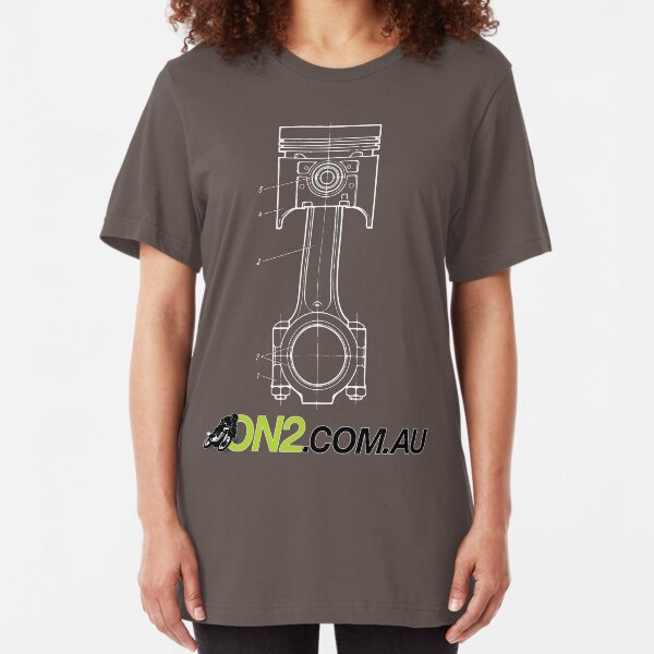 On2 - Piston Goes Bang Slim Fit T-Shirt