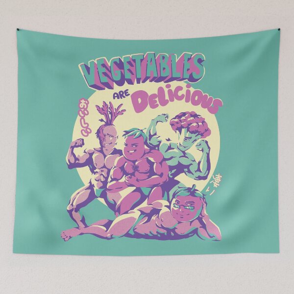 Item preview, Vegetables are Delicious designed and sold by Ilustrata®.