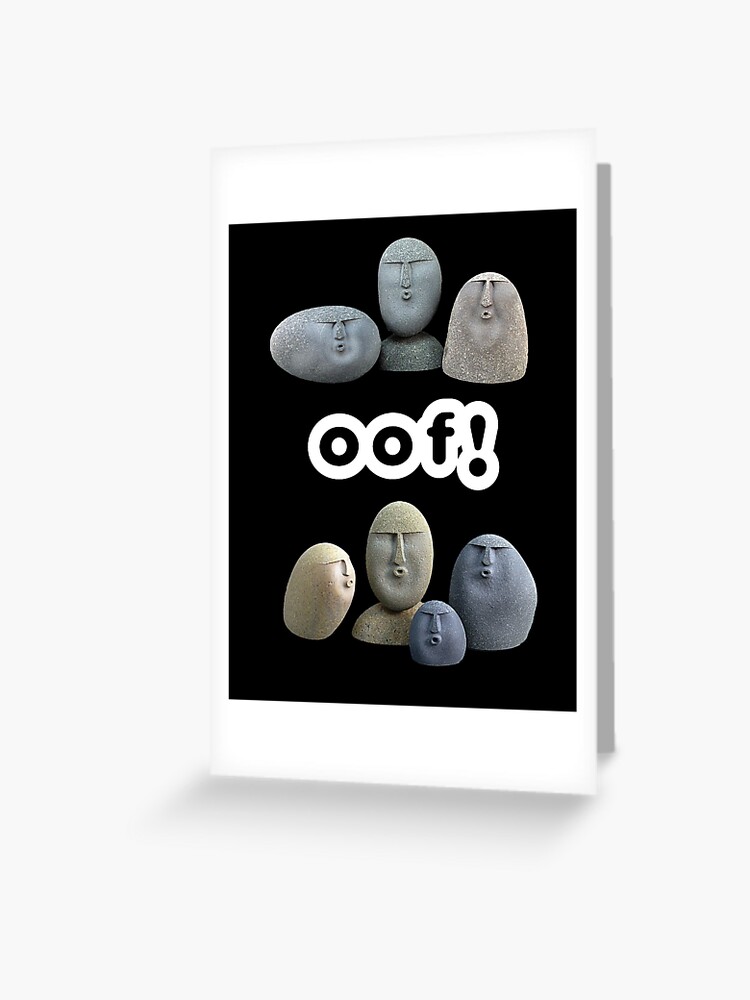 Oof Stones Definition | Greeting Card