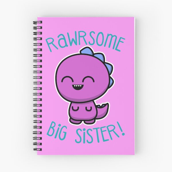 Item preview, Awesome Big Sister Cute Dinosaur Rawrsome T Rex Roar Quote Gifts designed and sold by SteamerTees.