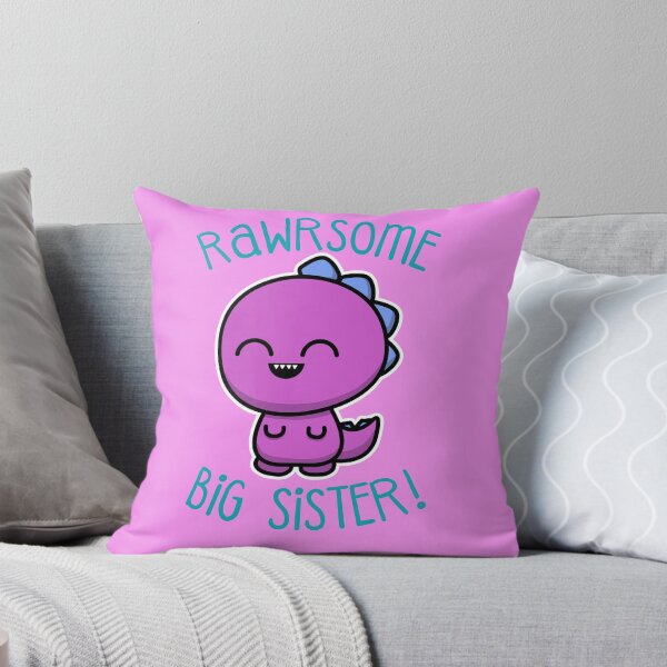 Item preview, Awesome Big Sister Cute Dinosaur Rawrsome T Rex Roar Quote Gifts designed and sold by SteamerTees.