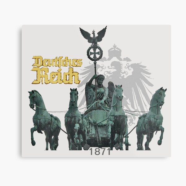 Brandenburg Gate Quadriga with German Eagle Metal Print