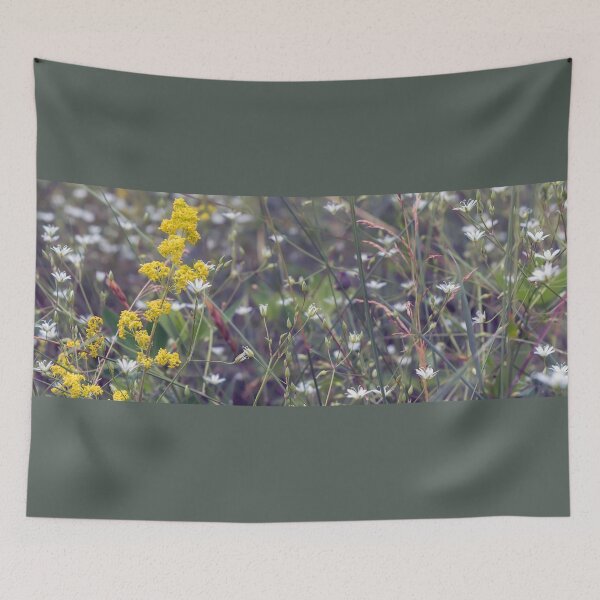Item preview, Tiny white flowers at the meadow designed and sold by lena-maximova.