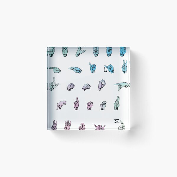 Item preview, american sign language alphabet designed and sold by sgoldberg87.