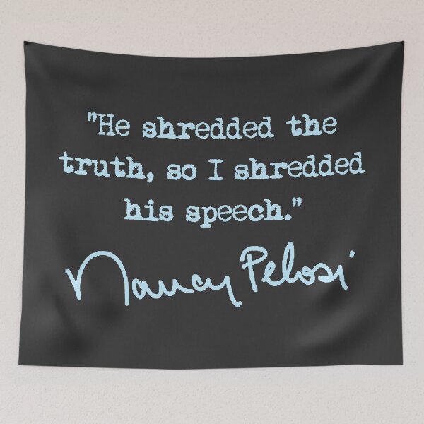 Item preview, Nancy Pelosi aka The Ripper (ice blue text) designed and sold by Thelittlelord.
