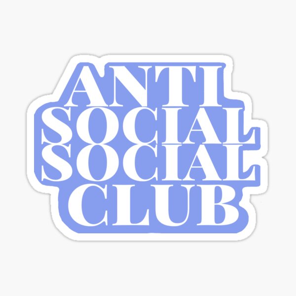 Anti Social Social Club Stickers Redbubble