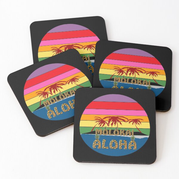 Item preview, MOLOKAI HAWAII ALOHA OFFICAL HAWAIIAN COLORS designed and sold by SportsT-Shirts.