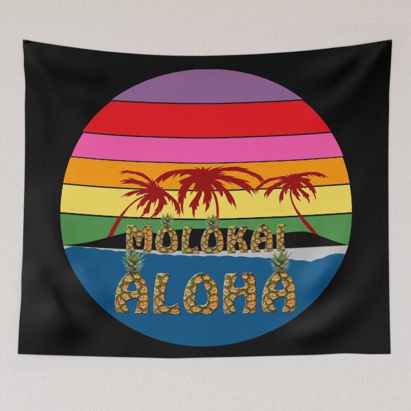 Item preview, MOLOKAI HAWAII ALOHA OFFICAL HAWAIIAN COLORS designed and sold by SportsT-Shirts.