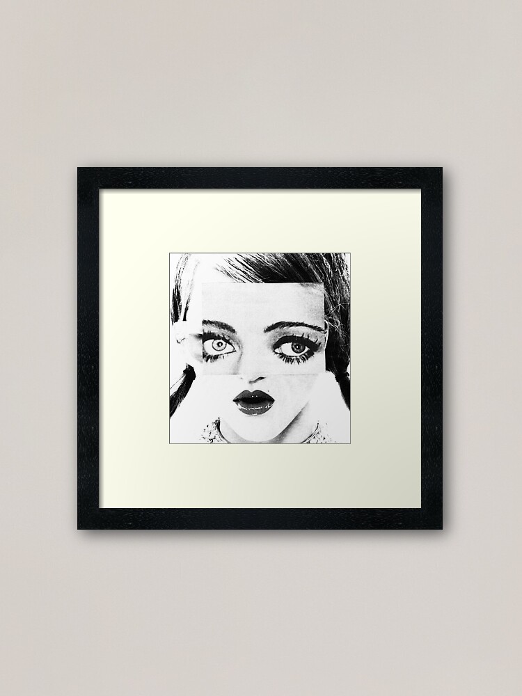 Alternate view of Vintage Beauty Magazine Collage Framed Art Print