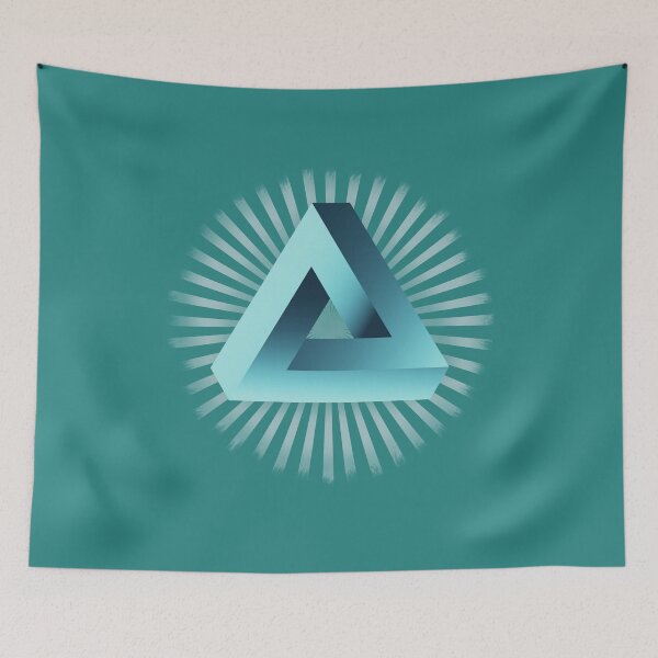 Item preview, illusion optical illusion pyramid nerd illuminati triangle geek designed and sold by originalstar.