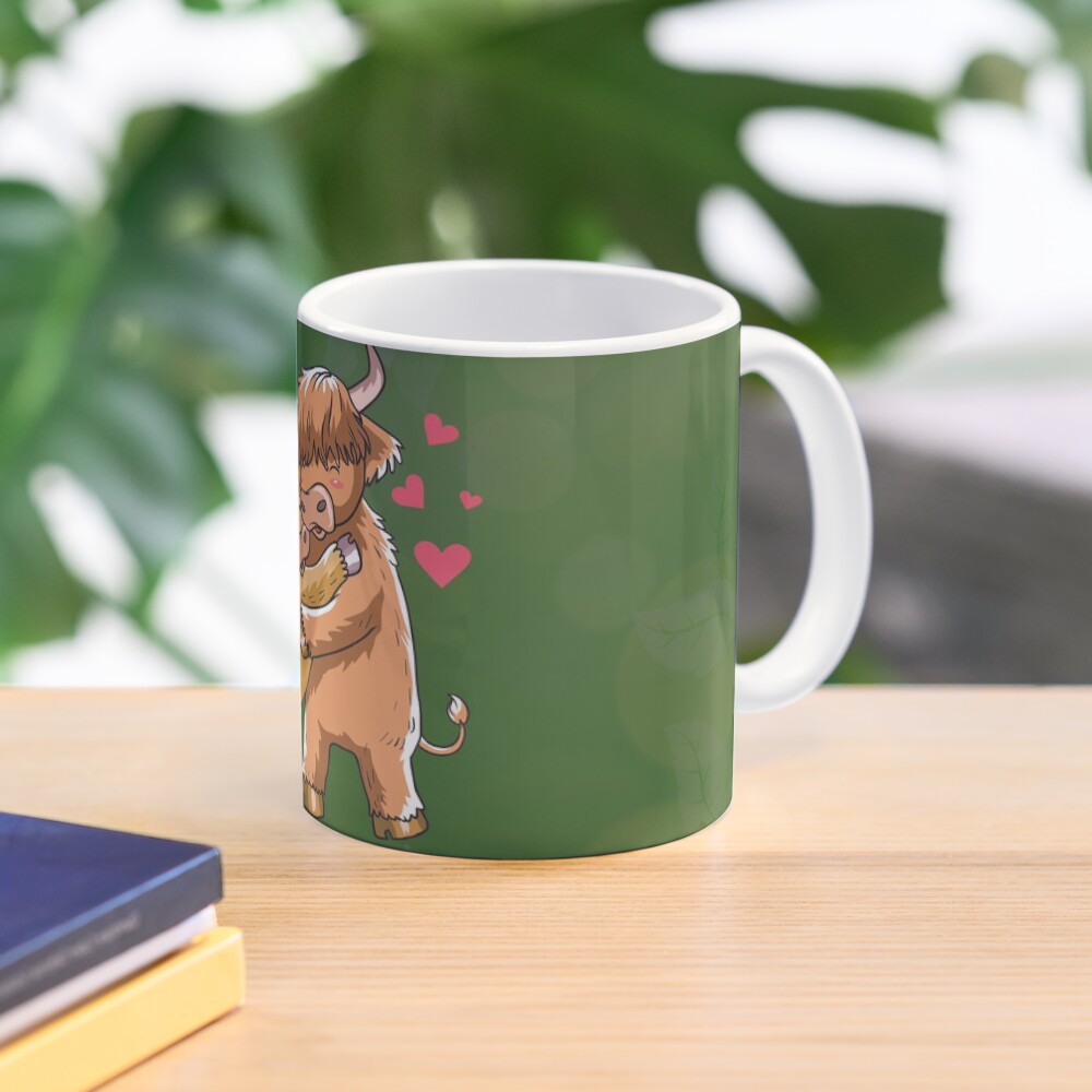 Hochlandkuh kuscheln Tasse