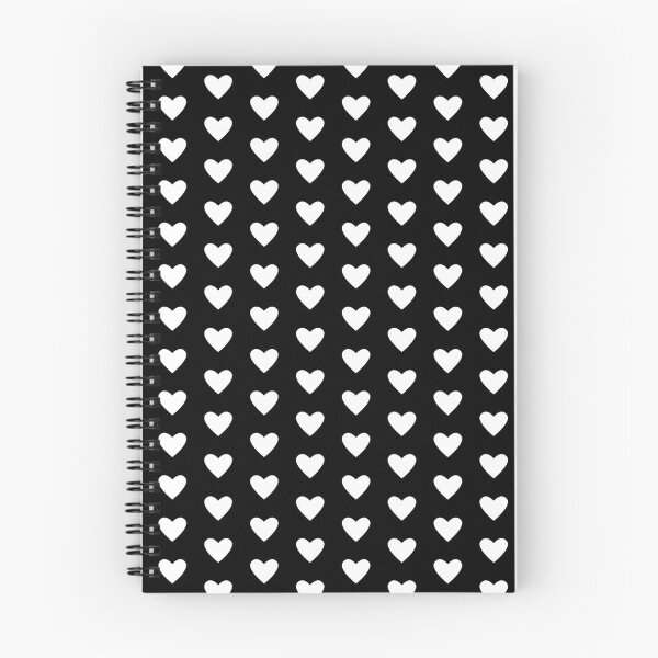 Item preview, Small Hearts Pattern (white/black) designed and sold by Design Minds Boutique.
