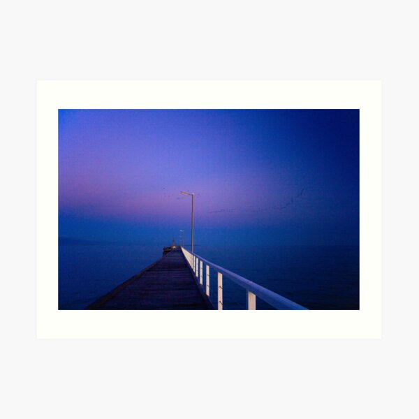 Winter at Beachport Jetty, Beachport Art Print