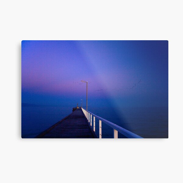 Winter at Beachport Jetty, Beachport Metal Print