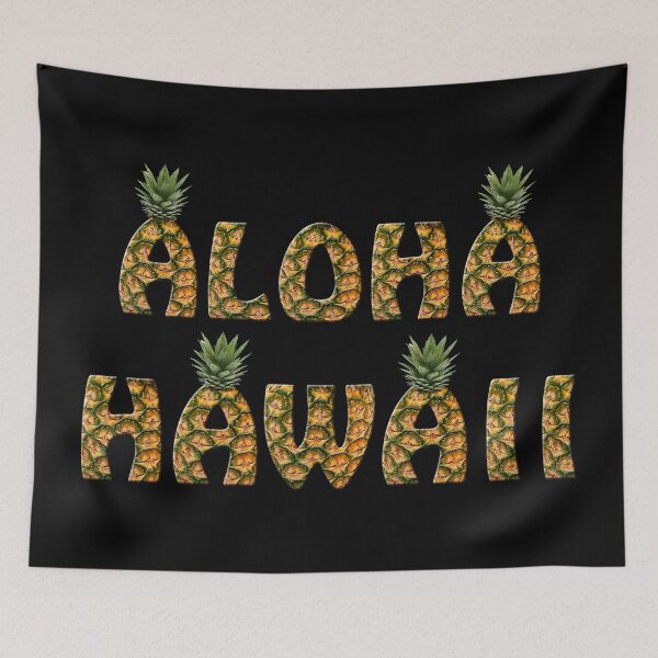 Item preview, ALOHA HAWAII PINEAPPLE LETTERING designed and sold by SportsT-Shirts.