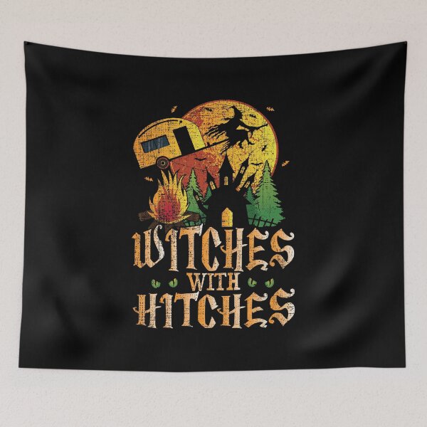 Item preview, Funny Camping Witches Trailer Hitch designed and sold by phoxydesign.