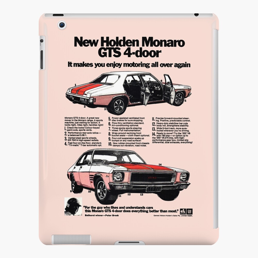 Holden Monaro Gts Ipad Case Skin By Throwbackm2 Redbubble