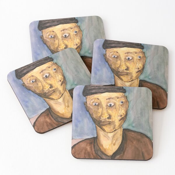 Item preview, Abstract Double Face - Surreal Painting designed and sold by NaturalSkeptic.