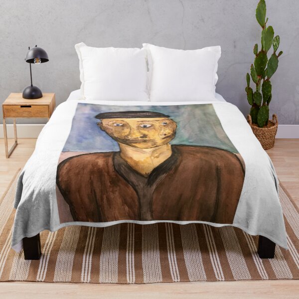 Item preview, Abstract Double Face - Surreal Painting designed and sold by NaturalSkeptic.