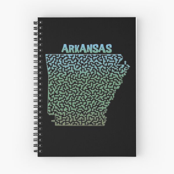 Item preview, Arkansas State Outline Colorful Maze & Labyrinth designed and sold by gorff.