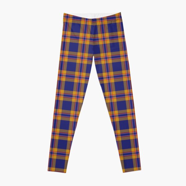 Blue tartan leggings best sale