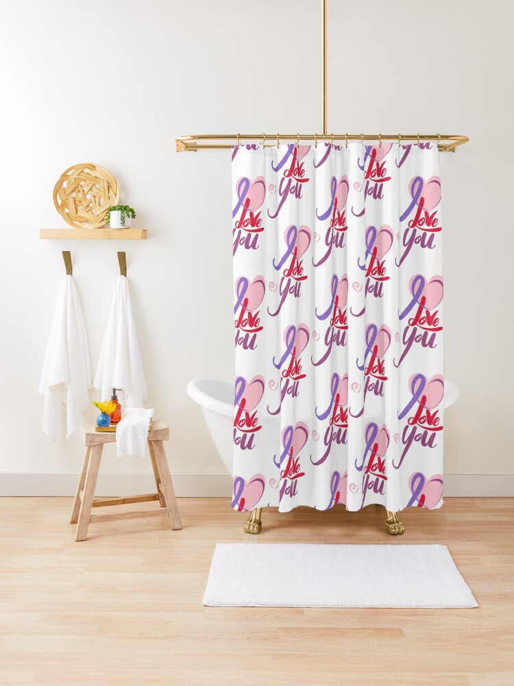 Valentines Day Gifts Anniversary Gifts For Him And Her That Say I Love You Shower Curtain By Rainbow000 Redbubble