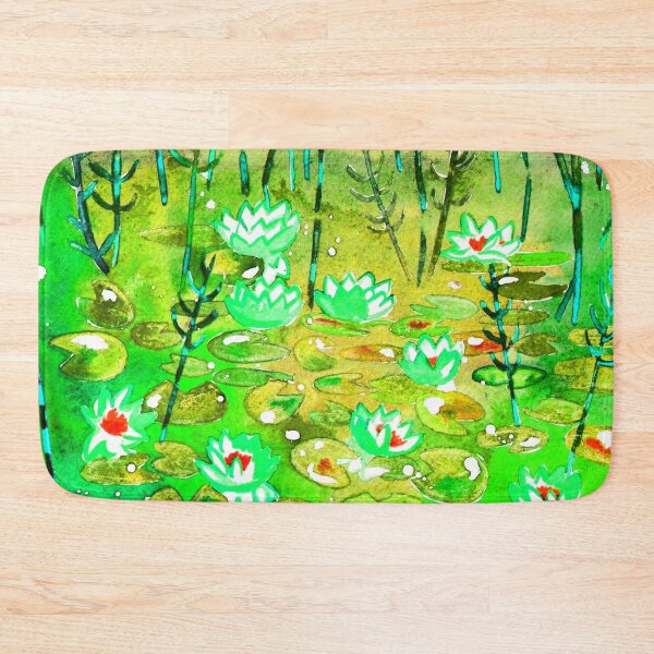 Item preview, Water Lilies - Green and Red Palette designed and sold by Niina  Niskanen.