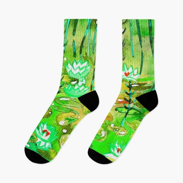 Item preview, Water Lilies - Green and Red Palette designed and sold by Niina  Niskanen.