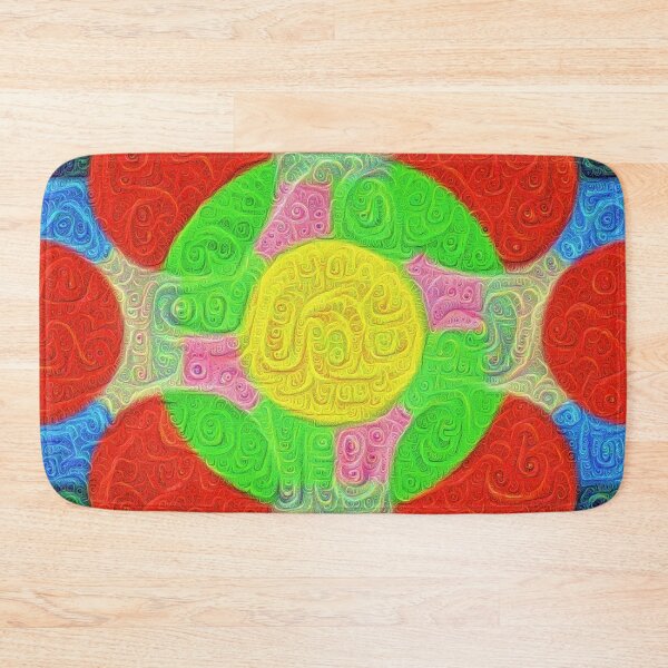 Item preview, #DeepDream Color Squares Circles Visual Areas 5x5K v1448218386 designed and sold by blackhalt.