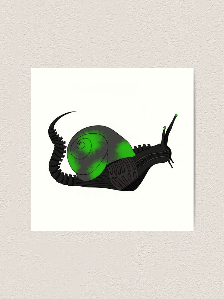 Xenomorph - Horror Schnecke" Kunstdruck von Hristowen | Redbubble