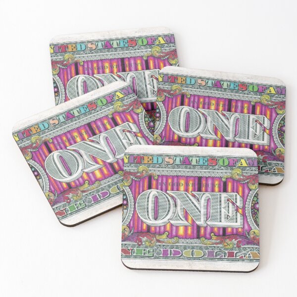 Item preview, Funny Money One Dollar Curtains (Reverse) designed and sold by JoshUsmani.