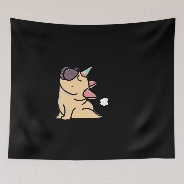 Item preview, French bulldogs unicorn yoga fart designed and sold by Collagedream.