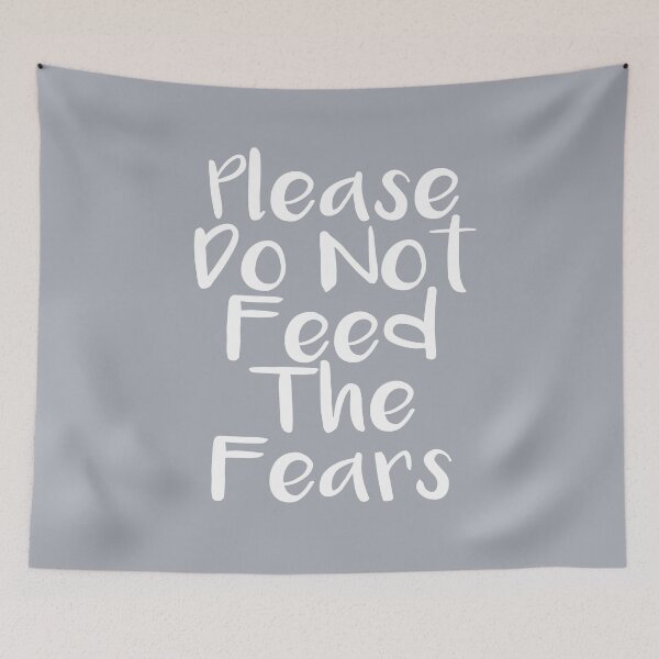 Item preview, Please do not feed the fears - Neutral Grey designed and sold by Skippingbird.
