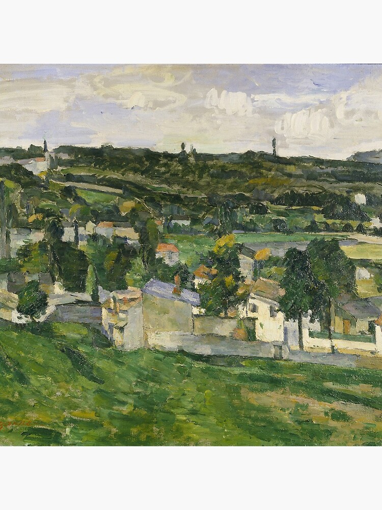 Stolen Art - View of Auvers-sur-Oise by Paul Cezanne by podartist