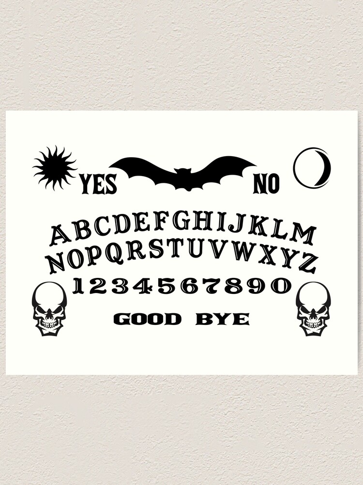Skull Ouija Board skull-ouija-board-art-print-for-sale-by-jenny-larkins-redbubble