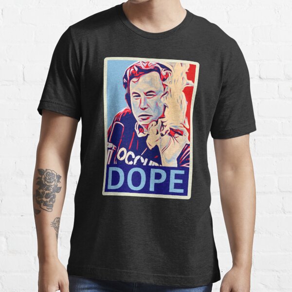 Elon DOPE Tribute Parody in Shepard Fairey Style Essential T-Shirt