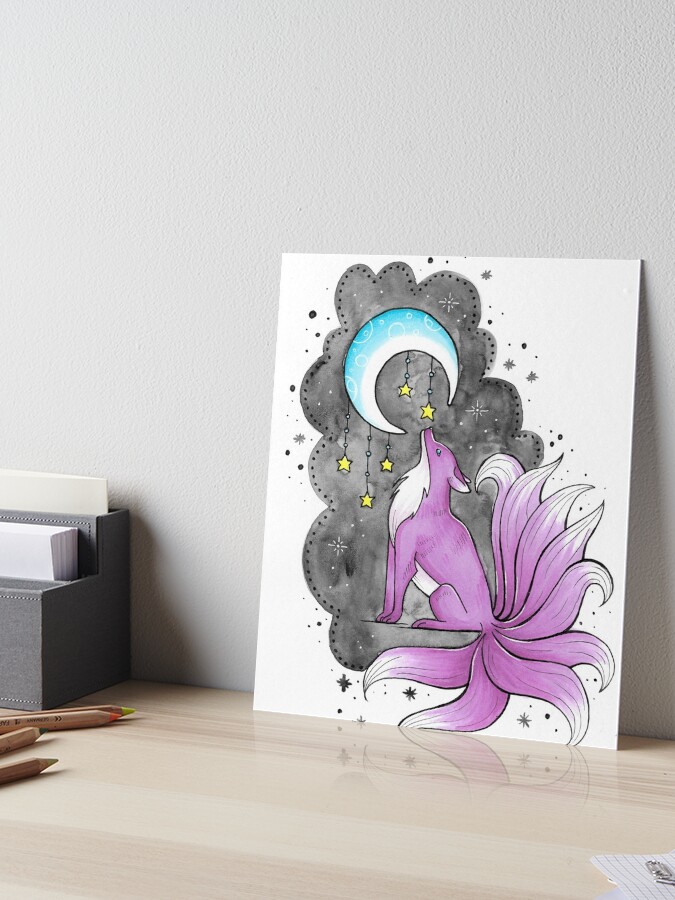 Purple Nine Tailed Fox