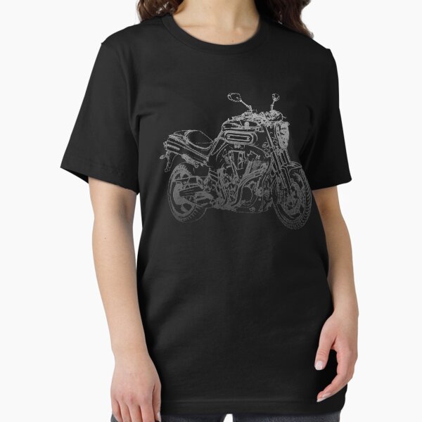 Item preview, Yamaha MT01 pencil silhouette motorcycle naked bike roadster designed and sold by logotechdesign.