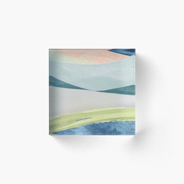 Contemporary Minimalist Pattern Acrylic Block