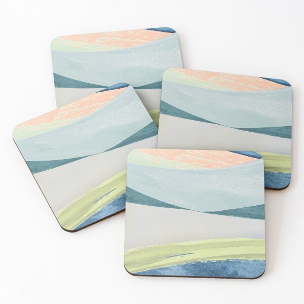Contemporary Minimalist Pattern Coasters (Set of 4)