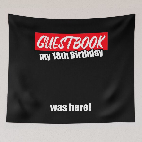 Item preview, 18th Birthday party guestbook 18 years Man Woman Gift designed and sold by shurikaner.