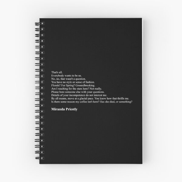 Item preview, Miranda Priestly Quotes from The Devil Wears Prada designed and sold by Miguel Queiruga.