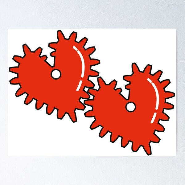 Item preview, Two loving hearts - gears designed and sold by evk-art.