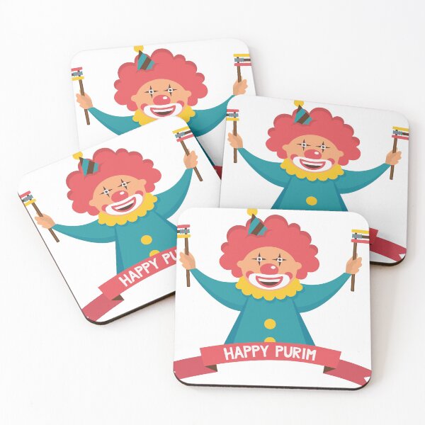 Item preview, HAPPY PURIM CLOWN designed and sold by Pointit.