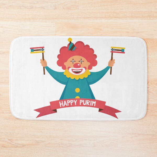 Item preview, HAPPY PURIM CLOWN designed and sold by Pointit.