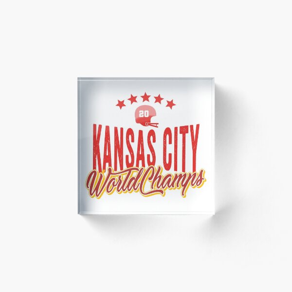 KC Face mask Kansas City facemask KC Kansas City Football Red Vintage Gear Unique Kansas City Champs Design 2020 Acrylic Block
