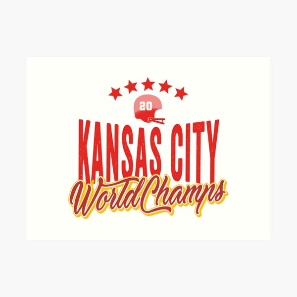 KC Face mask Kansas City facemask KC Kansas City Football Red Vintage Gear Unique Kansas City Champs Design 2020 Art Print