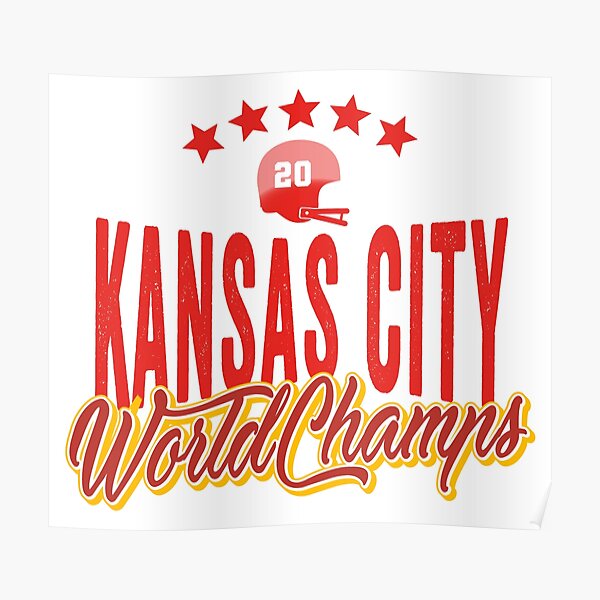 KC Face mask Kansas City facemask KC Kansas City Football Red Vintage Gear Unique Kansas City Champs Design 2020 Poster