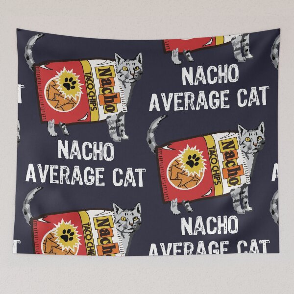 Item preview, Cute Taco Chips Nacho Cat designed and sold by NeonSpaceJunk.