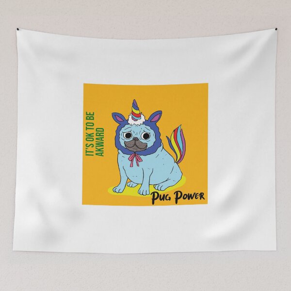 Item preview, Pug Power AKWARD COLOR designed and sold by tawanmaurice.